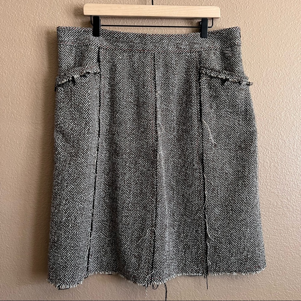 Prana Vintage Wool Blend Midi Skirt Size Xl